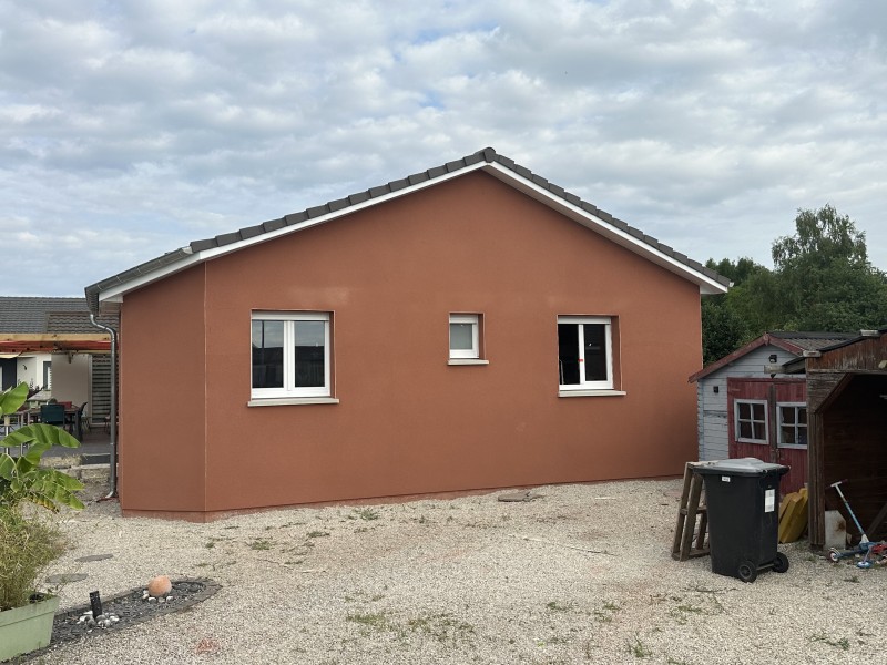 Construction d'une extension d'une maison de plain-pied à Gondreville, entre Toul et Nancy