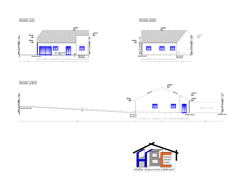 Façades maison individuelle Pagney-derrière-Barine