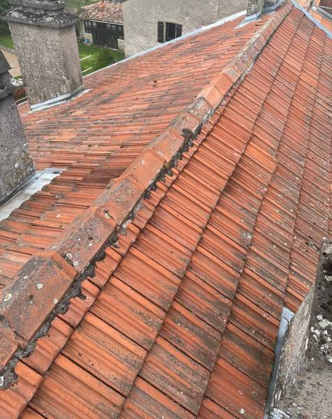 Courtage en travaux pour le remplacement d'une toiture ancienne à Dieulouard